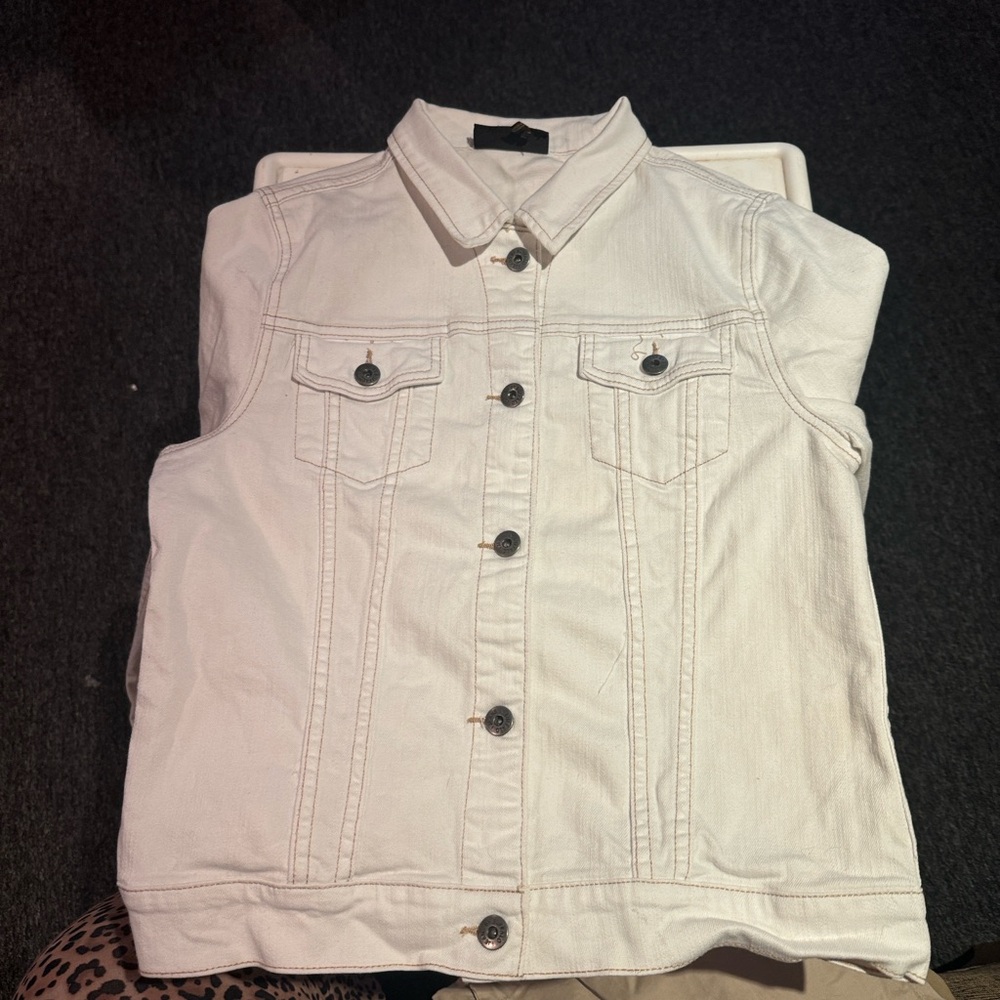 Buffalo David Bitton Ivory Denim Vest